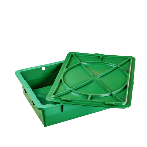 Ящик пластиковый VP 306 с крышкой 